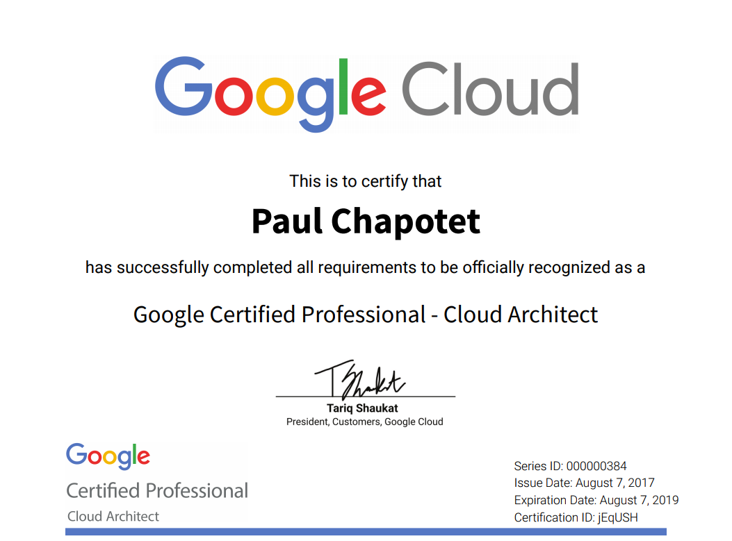 Google Cloud Architect Professional certified!